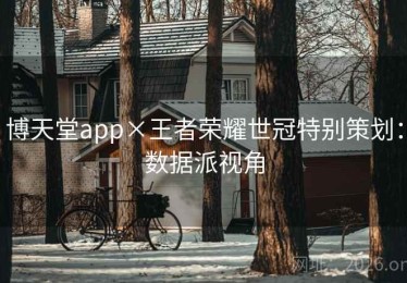 博天堂app×王者荣耀世冠特别策划：数据派视角