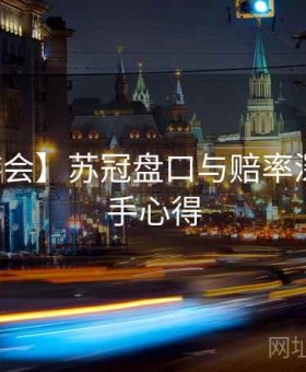 【九游会】苏冠盘口与赔率深解：高手心得